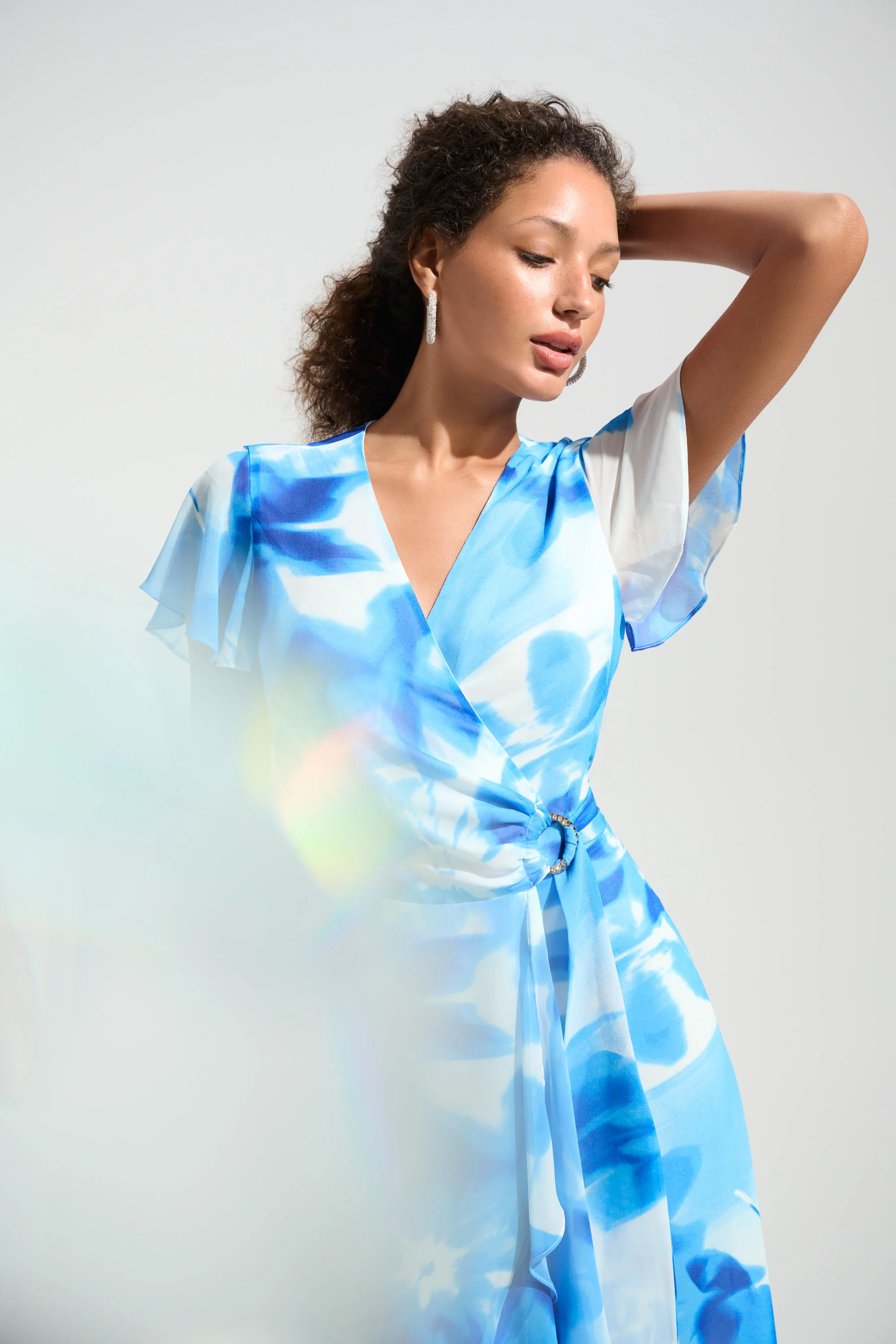 V-neck Wrap Dress - Image 5