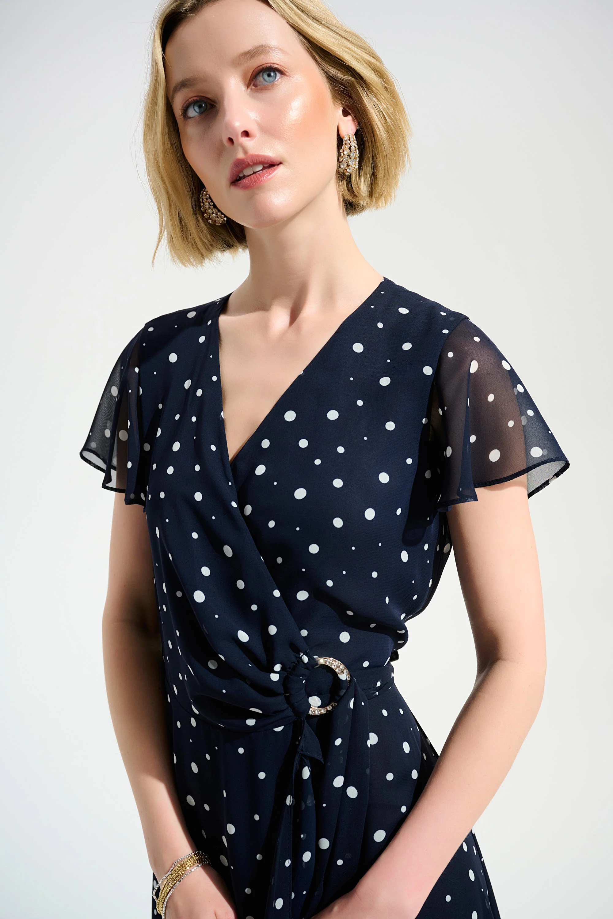 V-neck Wrap Dress - Image 8