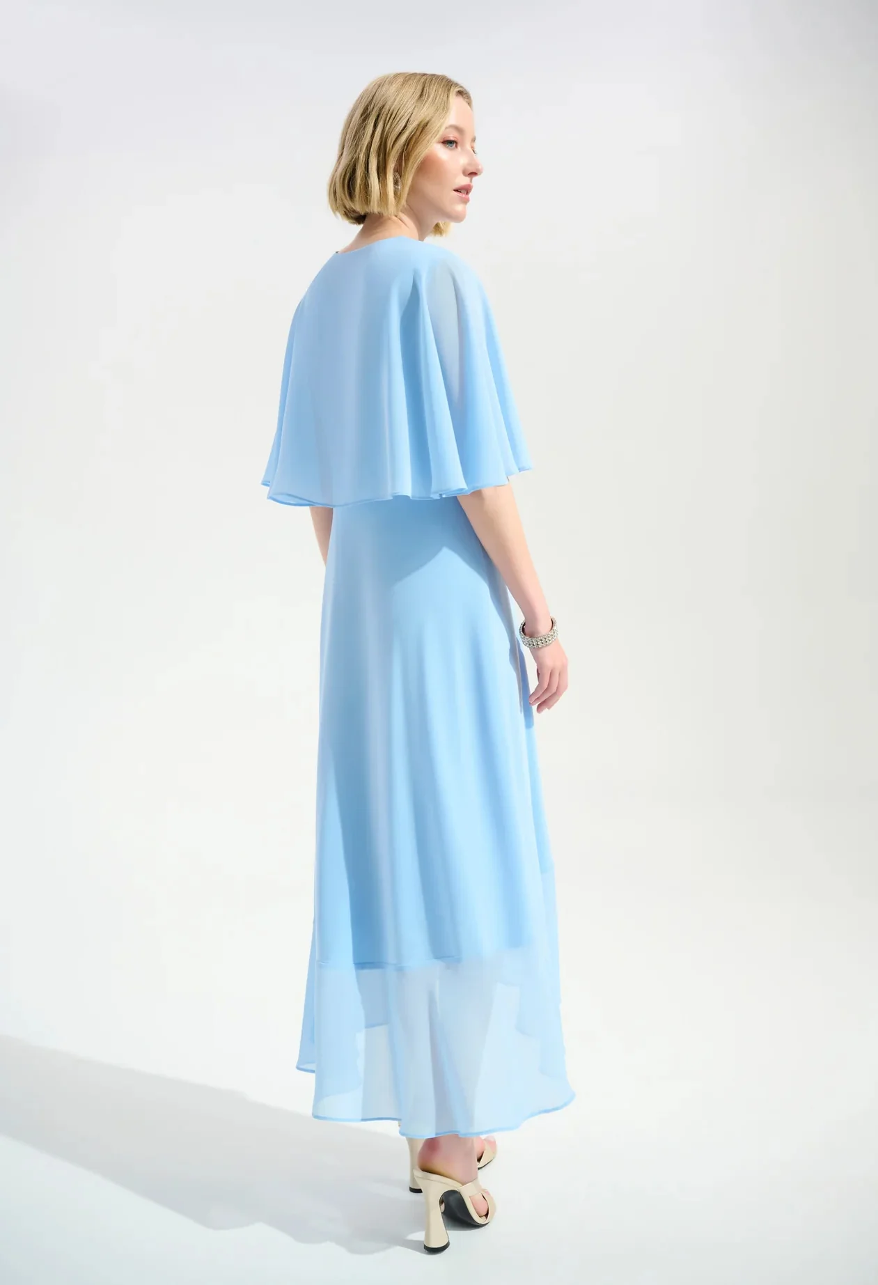 V-neck Wrap Midi Dress - Image 3