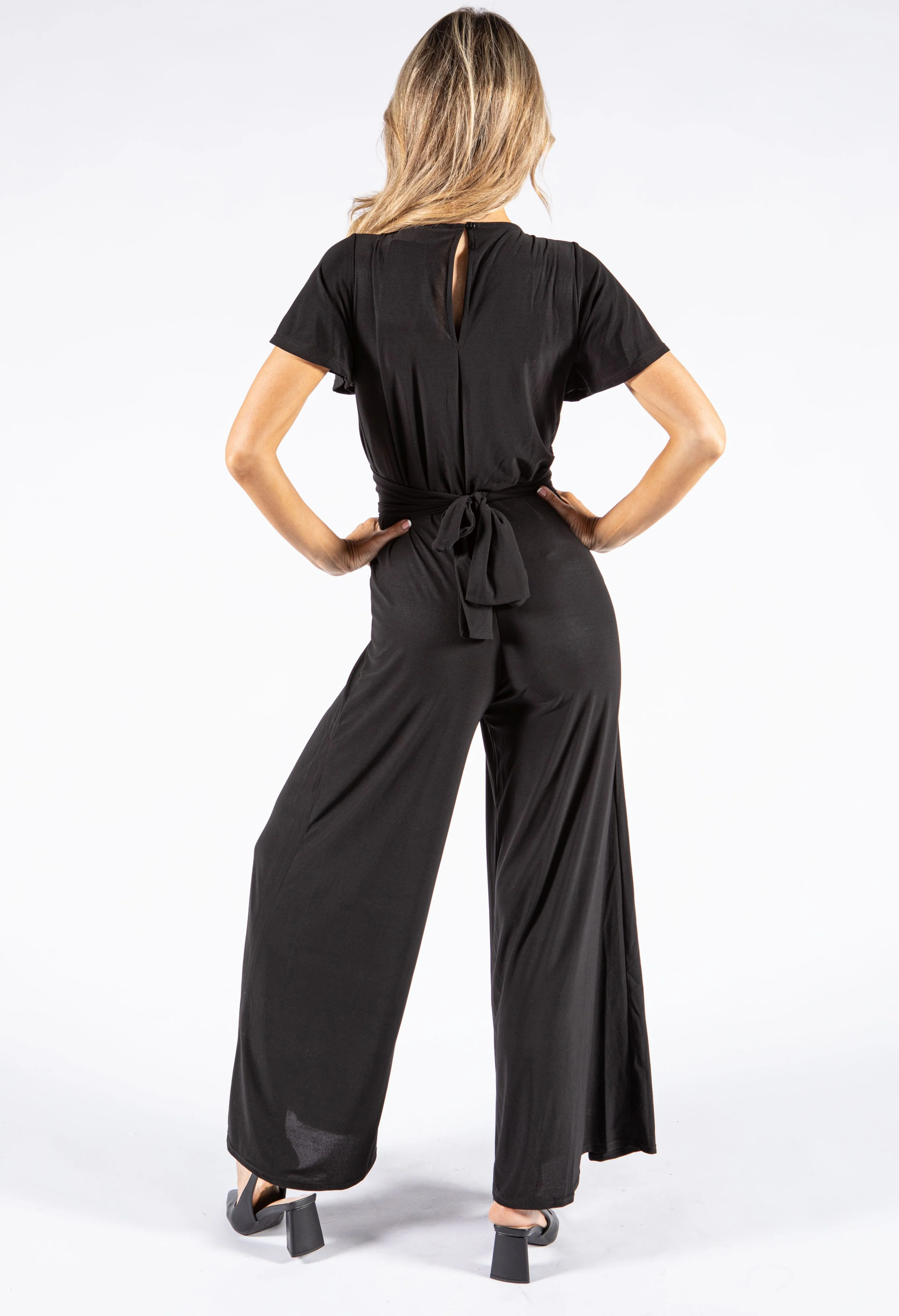V Neckline Jumpsuit - Image 4