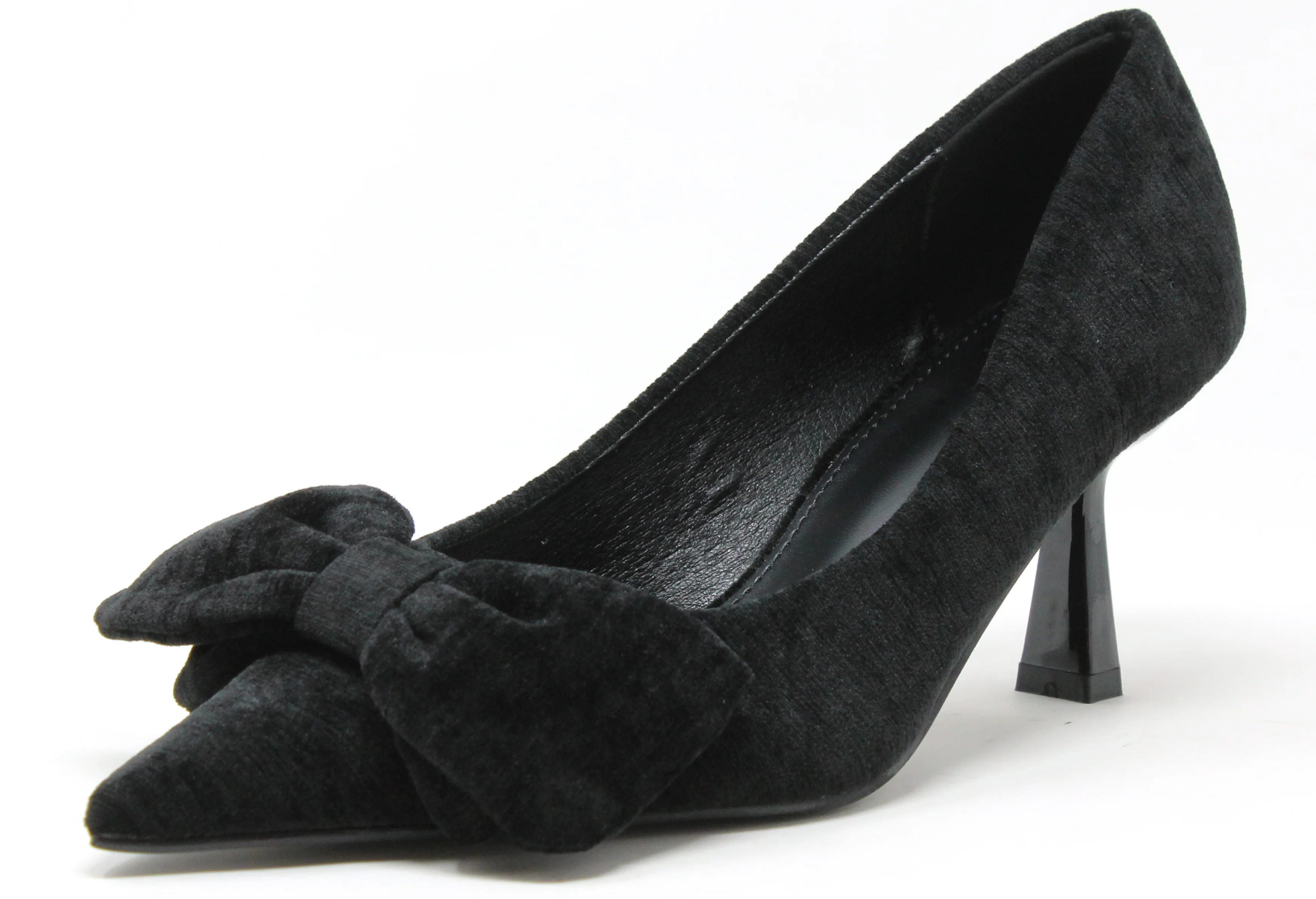 Velvet Bow Heel
