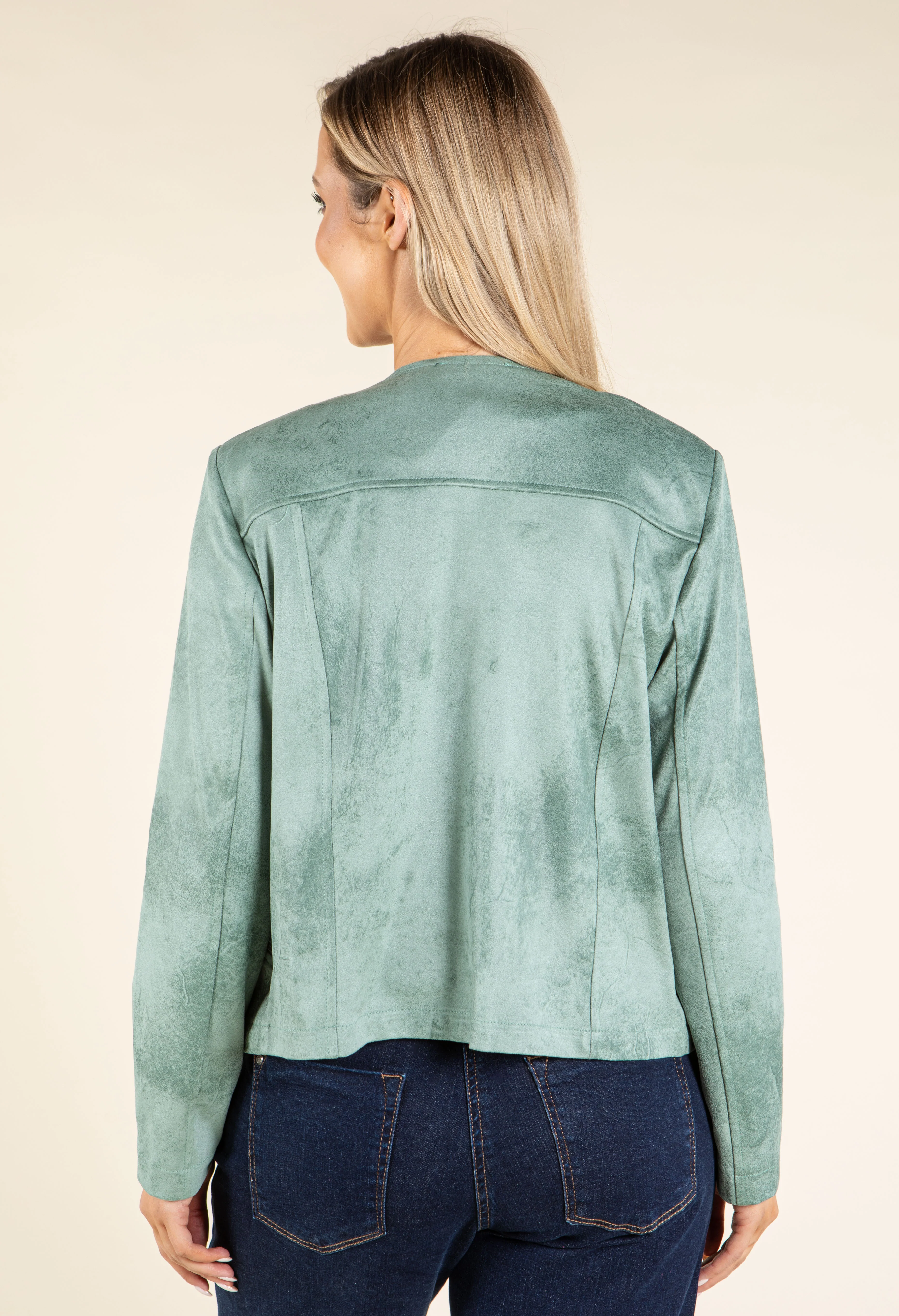 Vintage Leather Look Jacket - Image 10