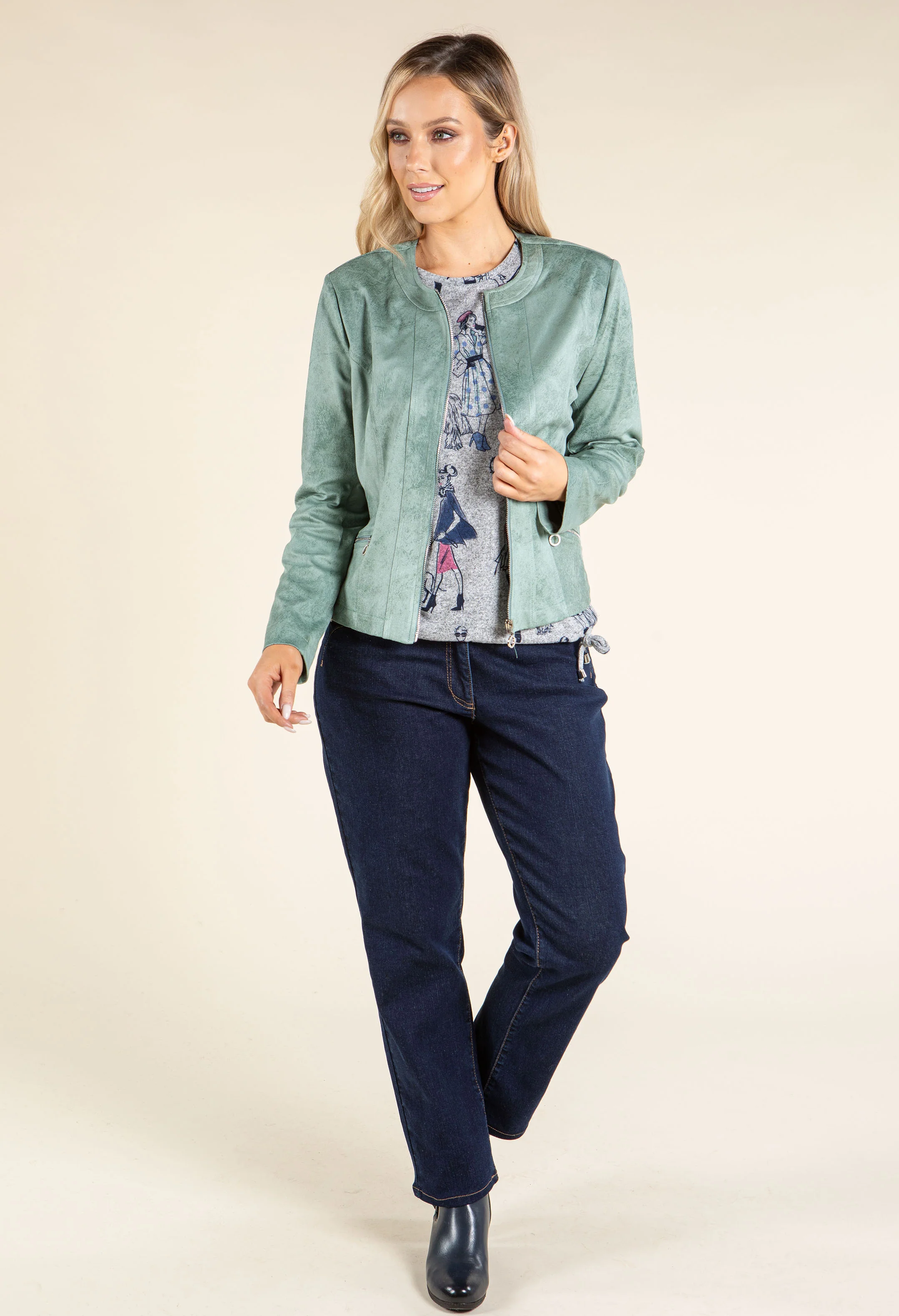 Vintage Leather Look Jacket - Image 6