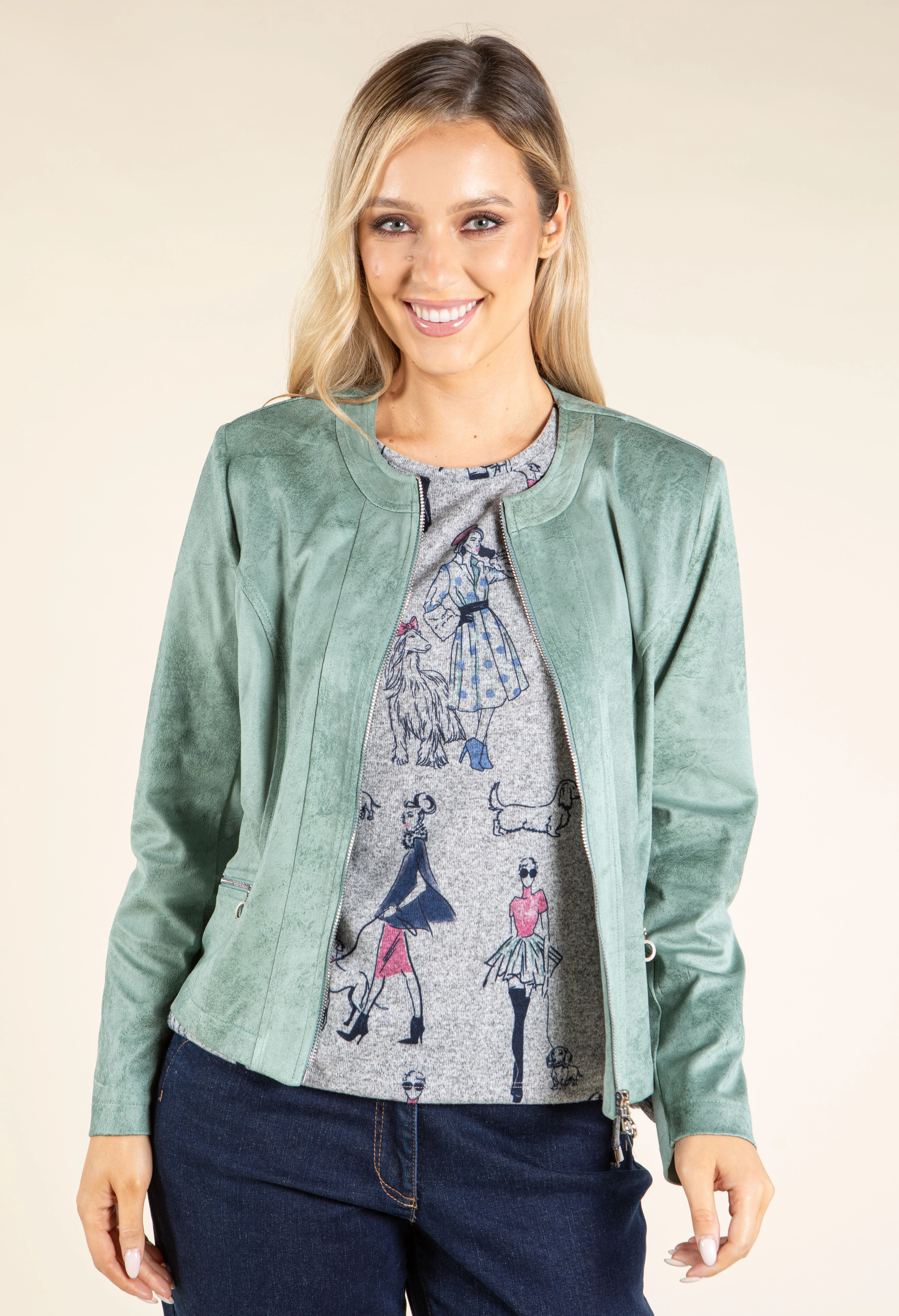 Vintage Leather Look Jacket - Image 7