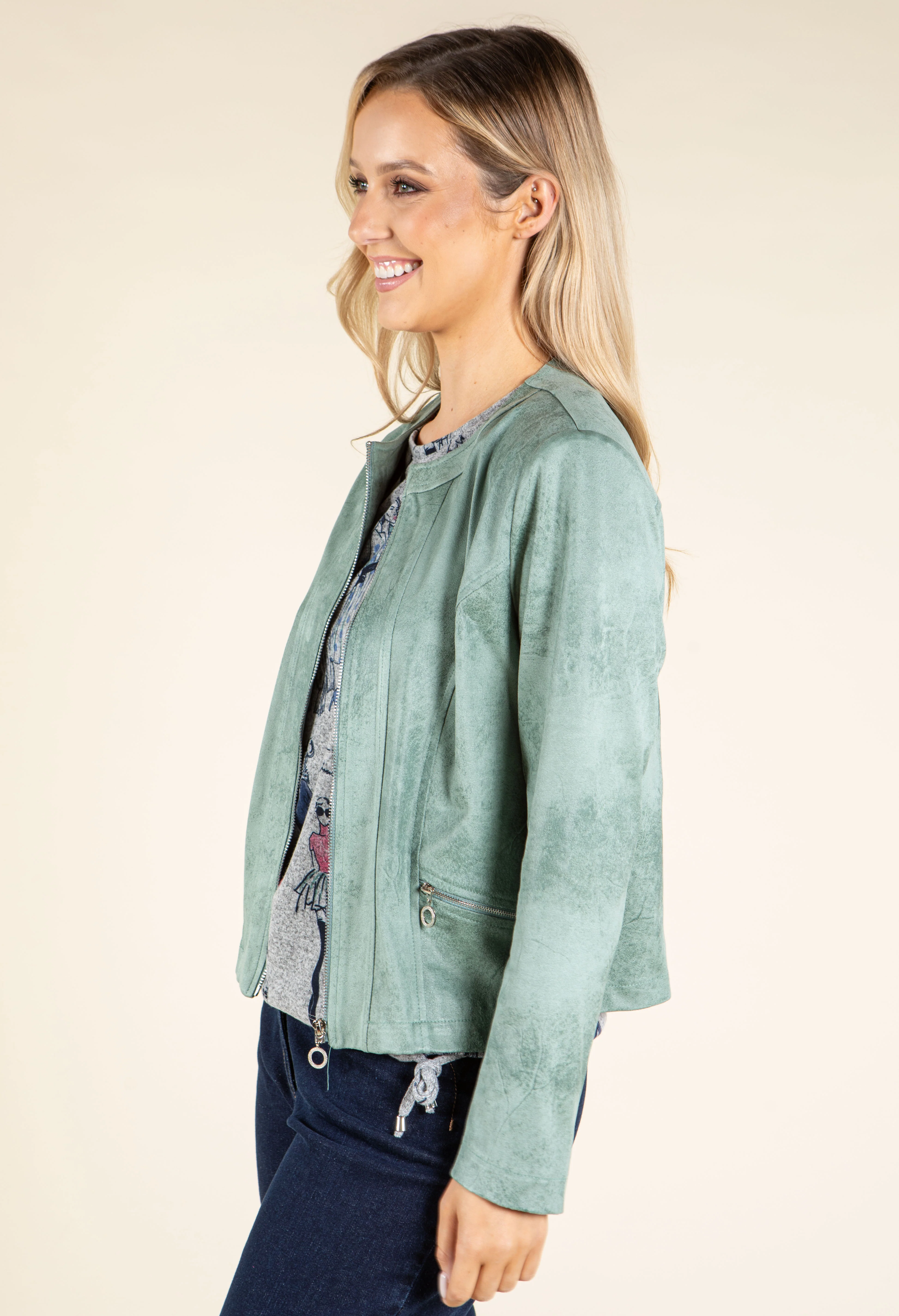 Vintage Leather Look Jacket - Image 9