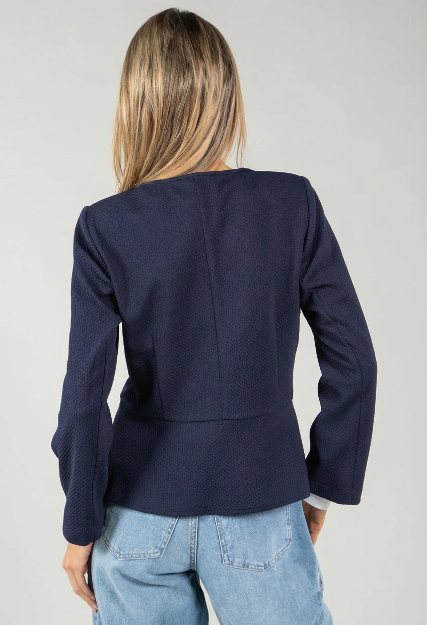 Vonel Textured Peplum Jacket - Image 10