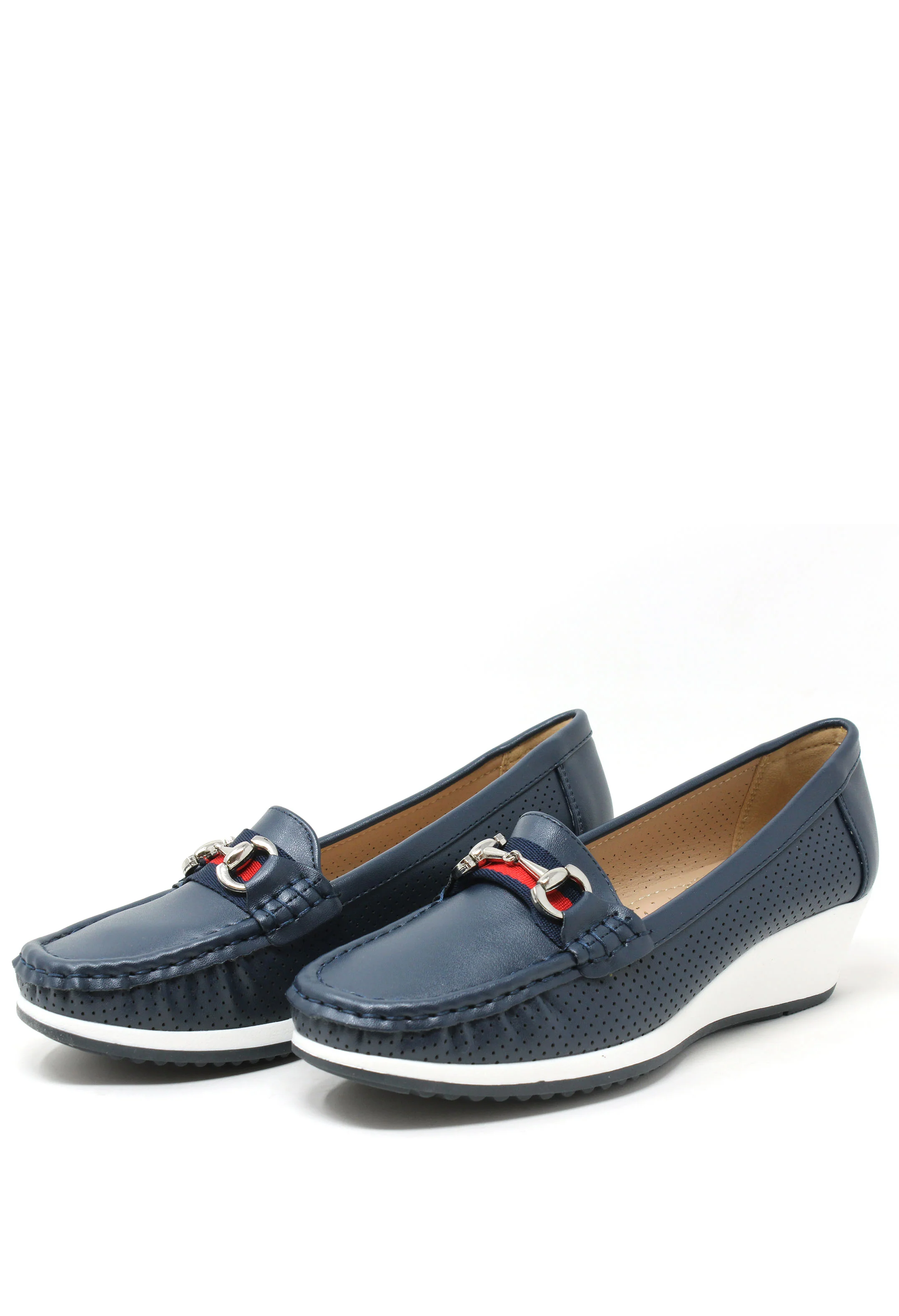 Wedge Laser Cut Loafer - Image 4