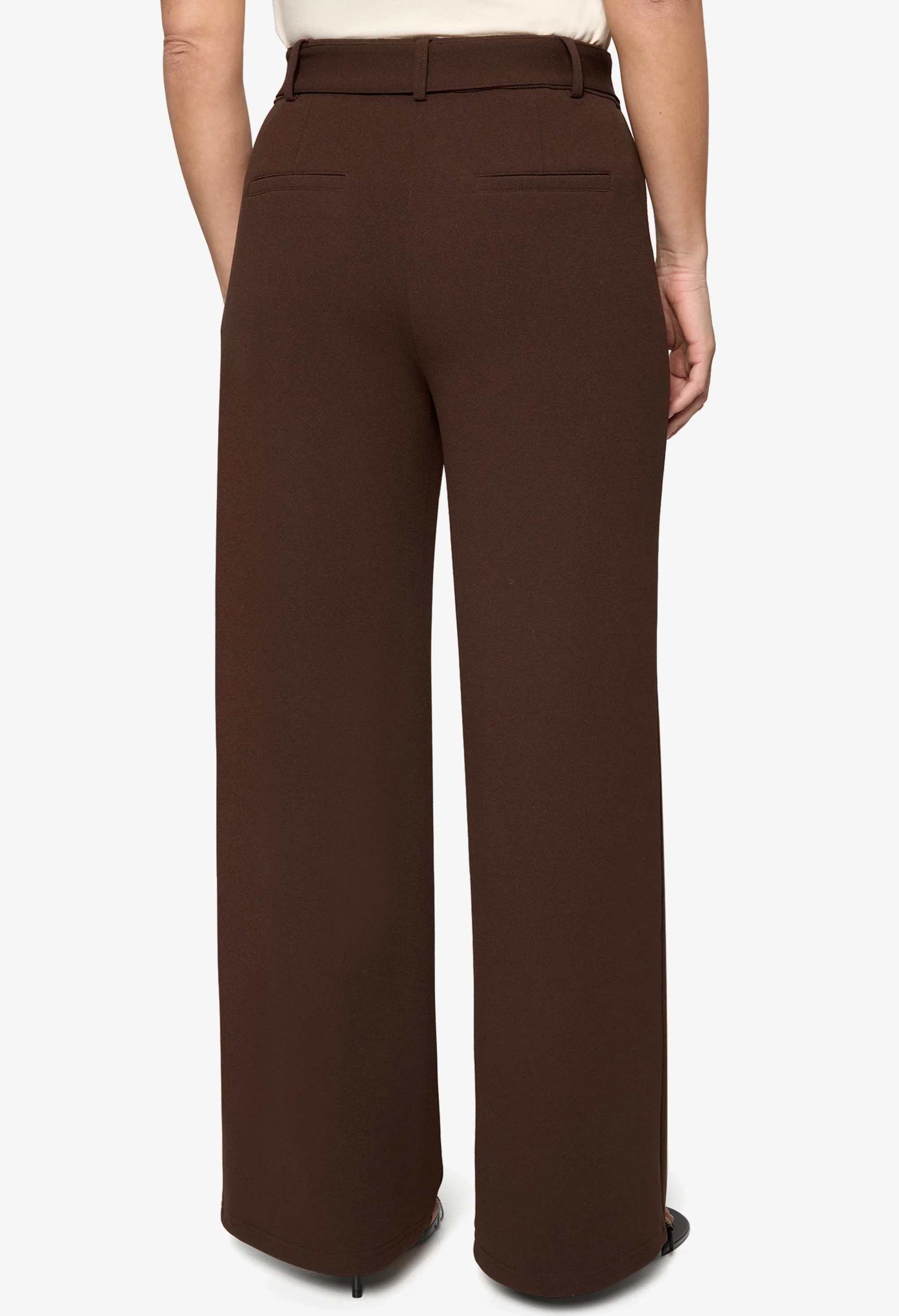 Wide Leg Belted Trousers - Image 3