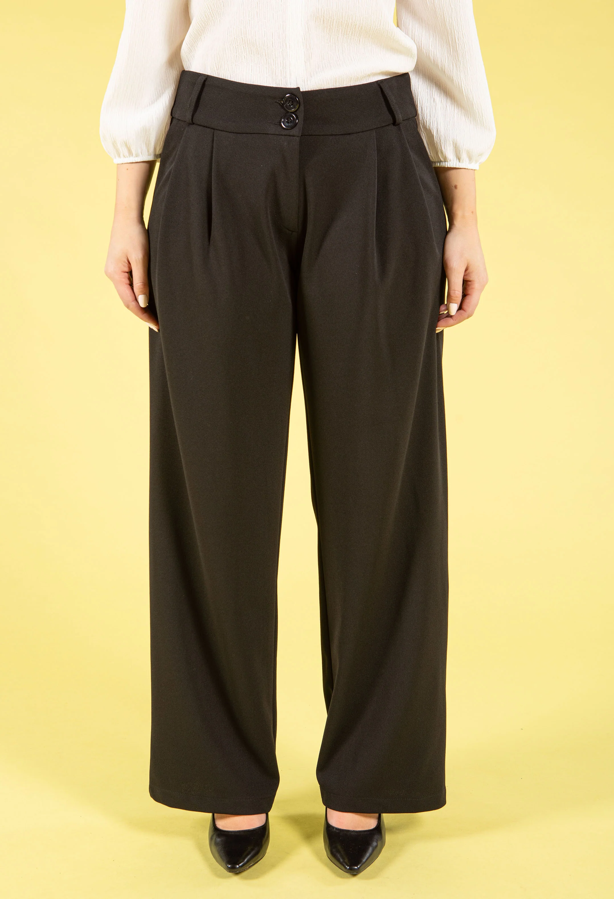 Wide Leg City Trousers - Image 2