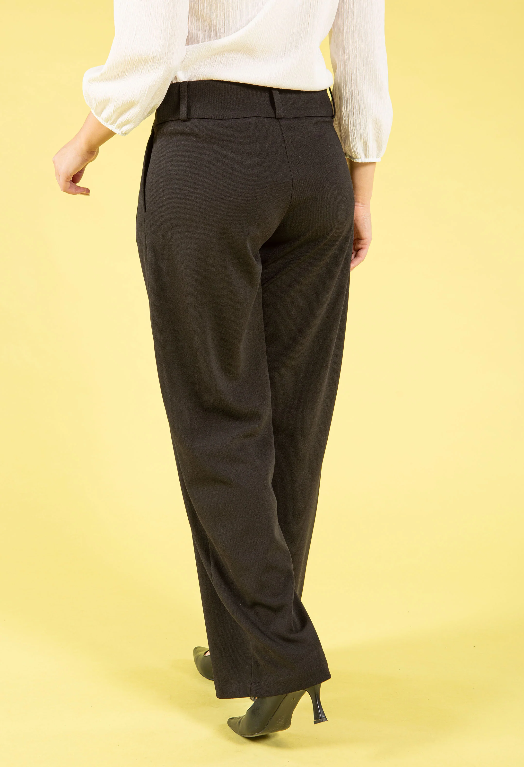Wide Leg City Trousers - Image 4