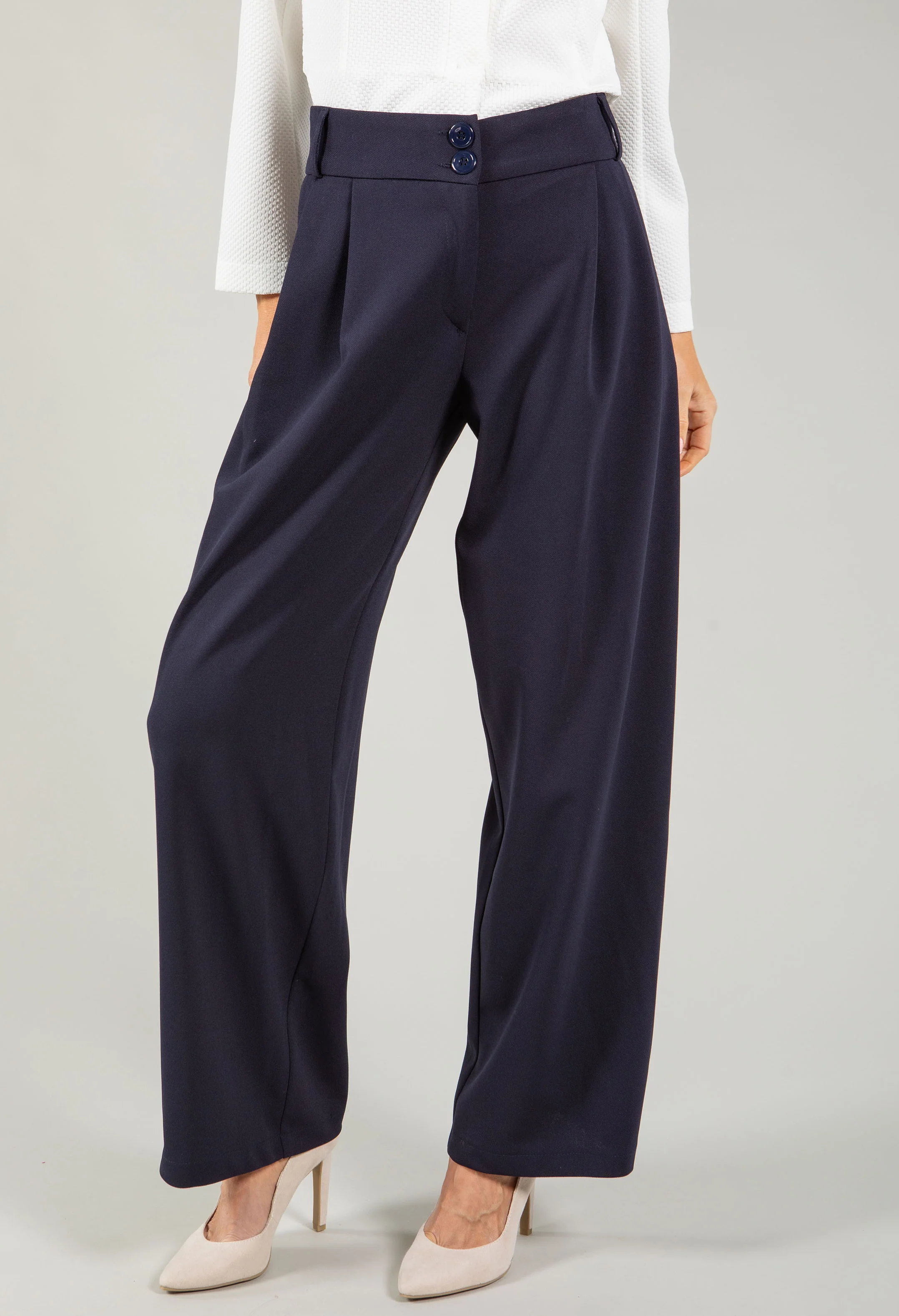 Wide Leg City Trousers - Image 5