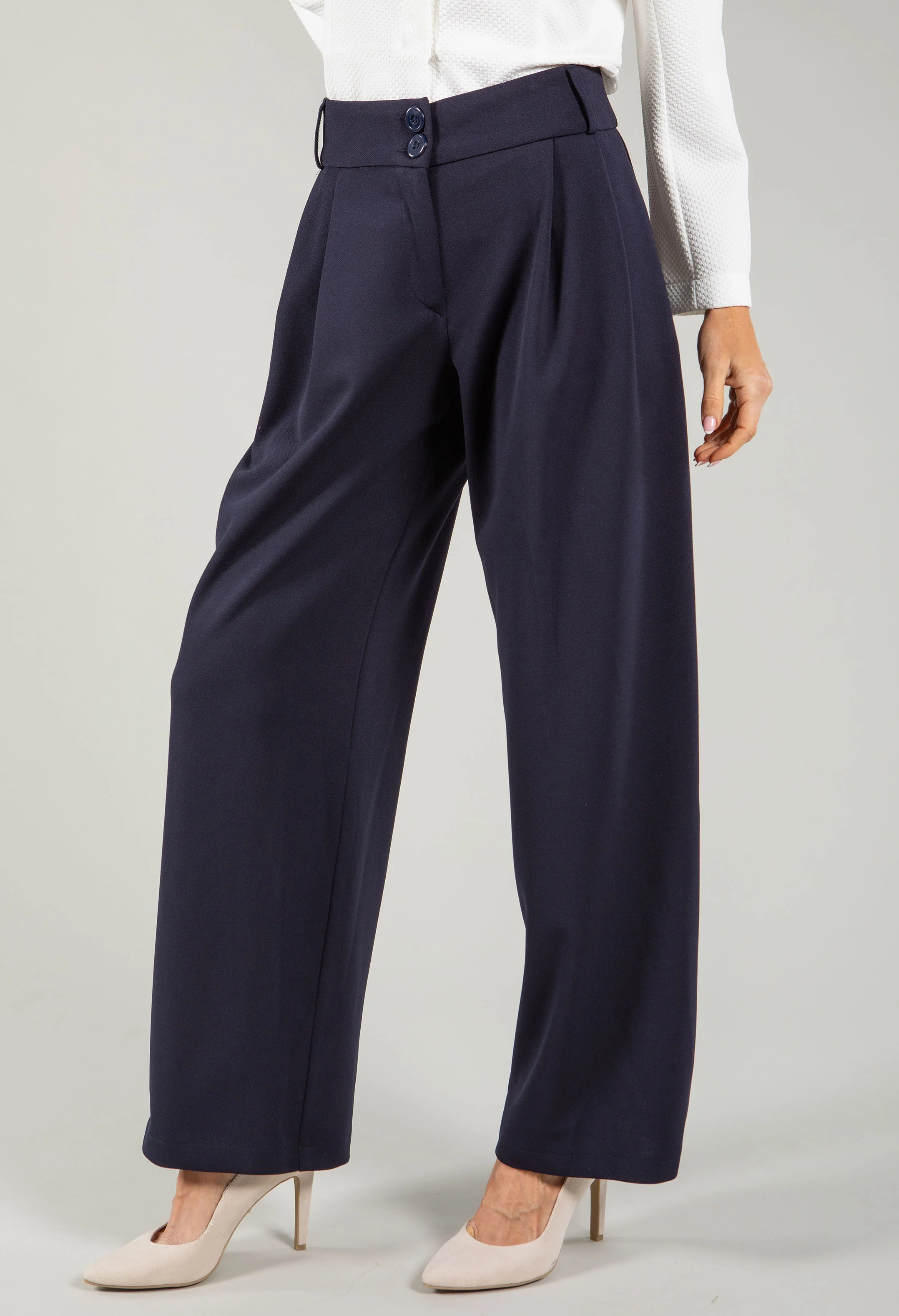 Wide Leg City Trousers - Image 6