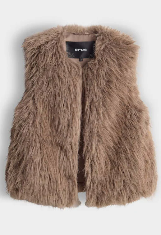 Wondra Faux Fur Waistcoat - Image 5