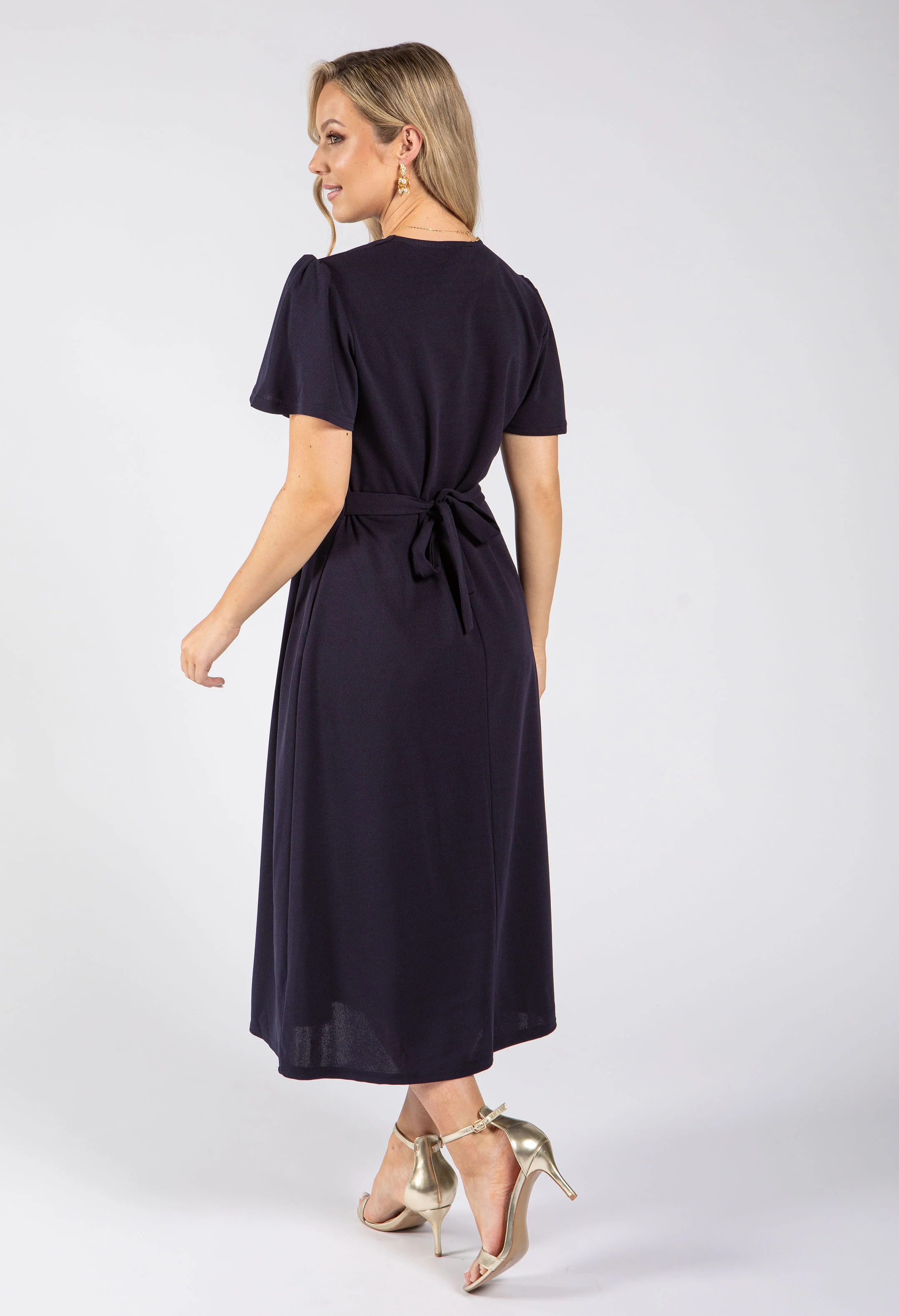 Wrap Style Midi Dress - Image 5