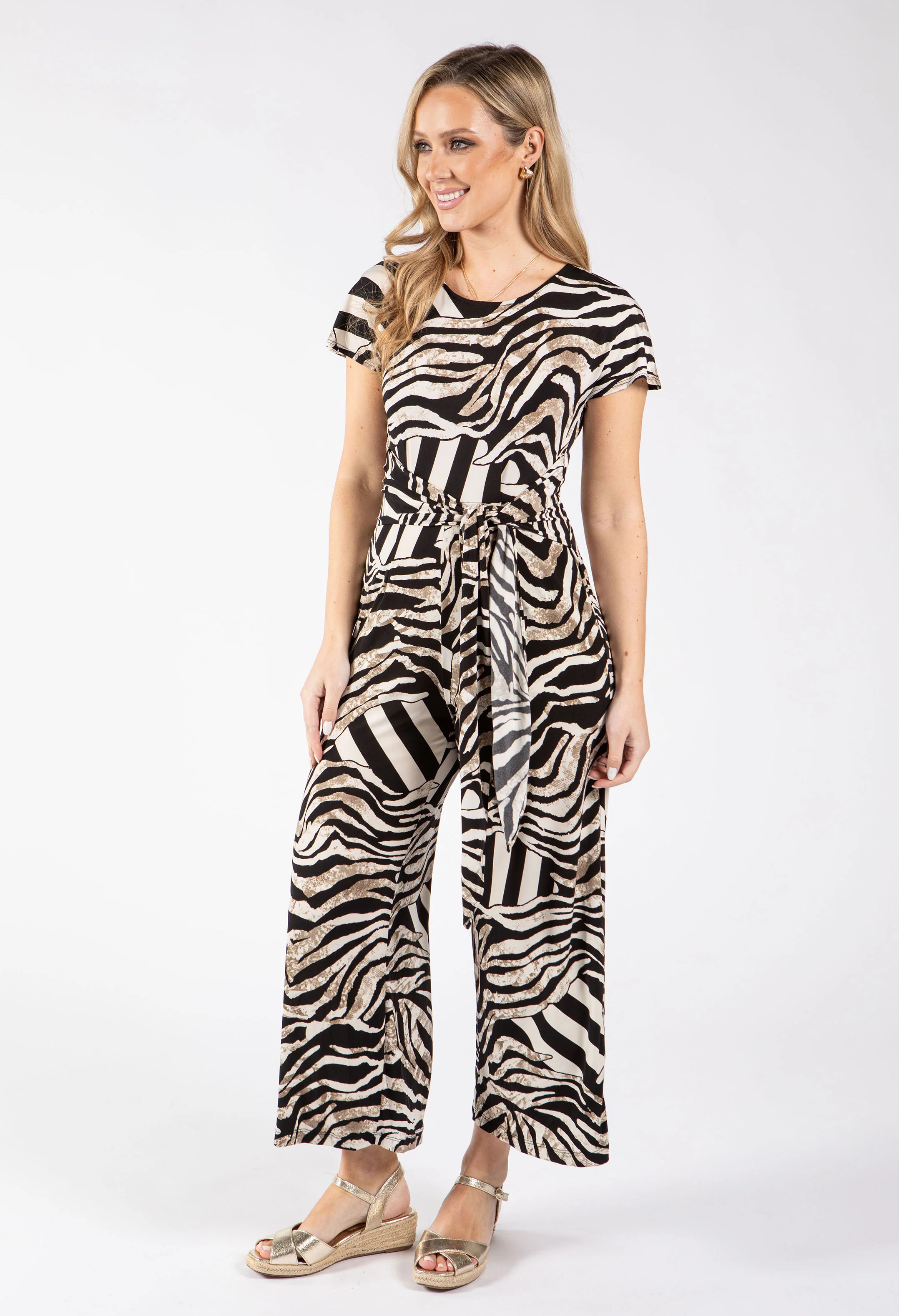 Zebra Print Jumpsuit - Image 4