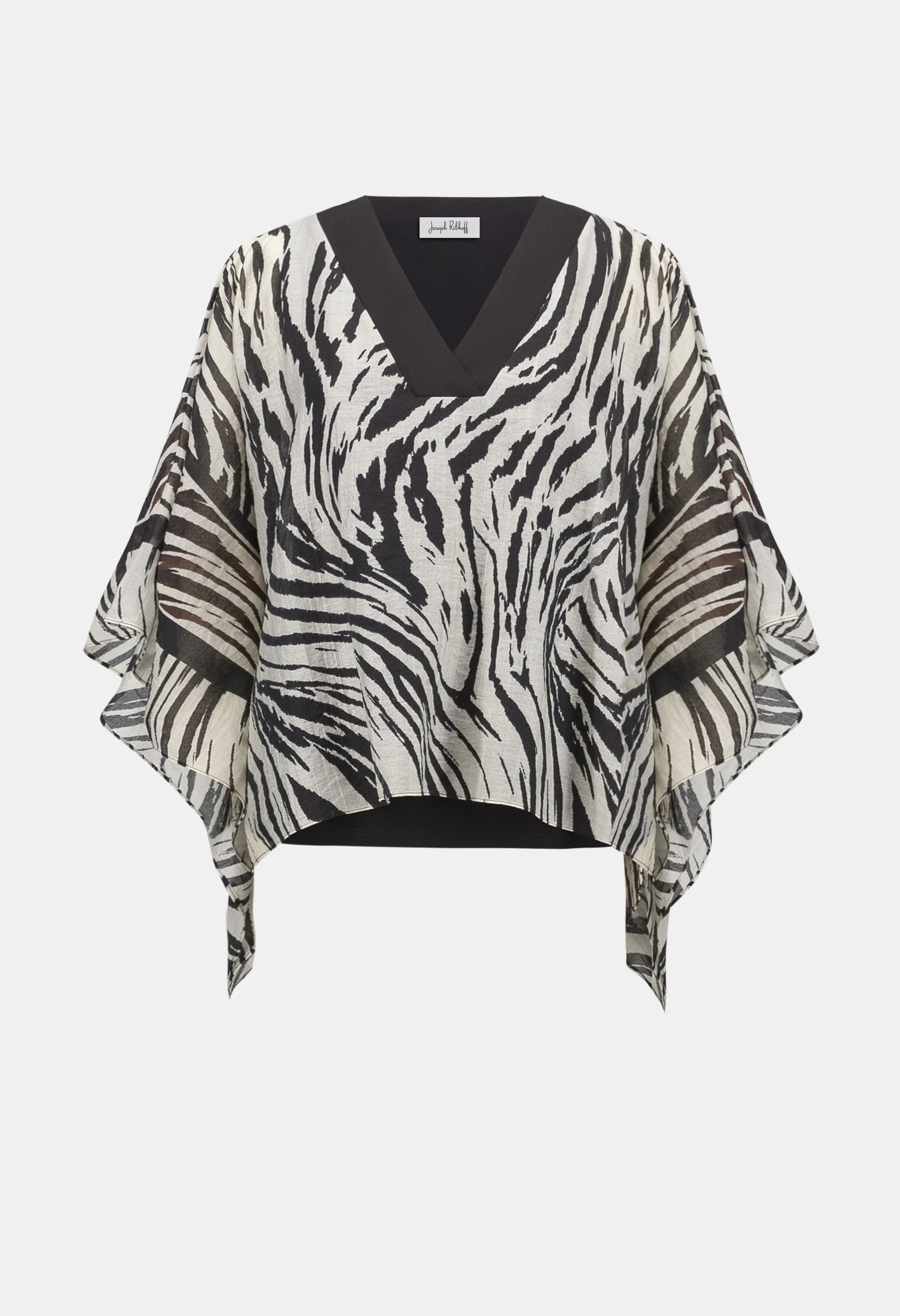 Zebra Print V-neck Blouse - Image 5
