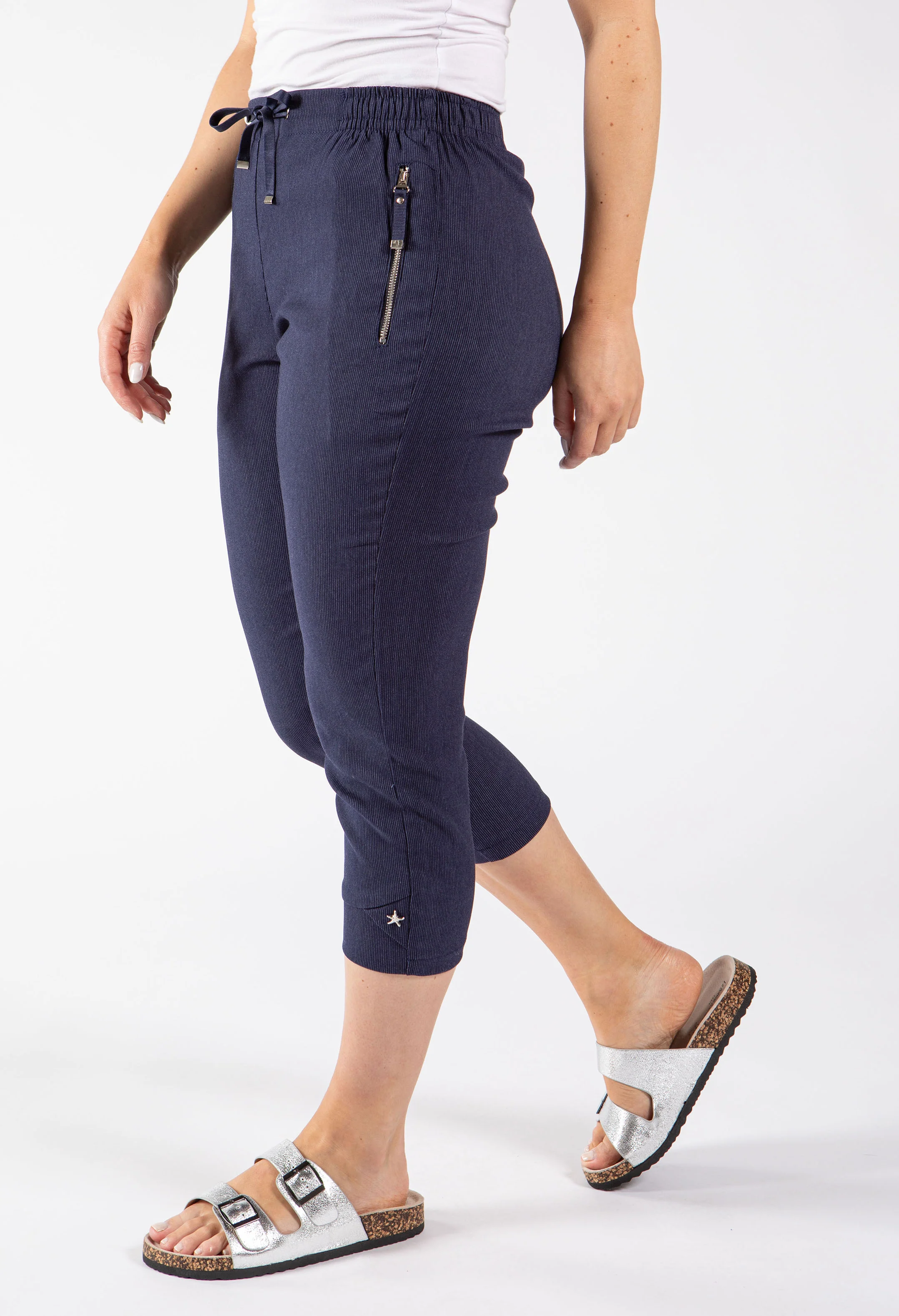 Zip Pocket Capri Trousers - Image 3