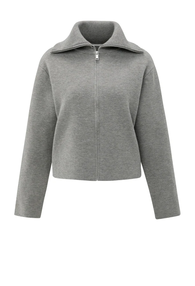 Zip-Up Cardigan