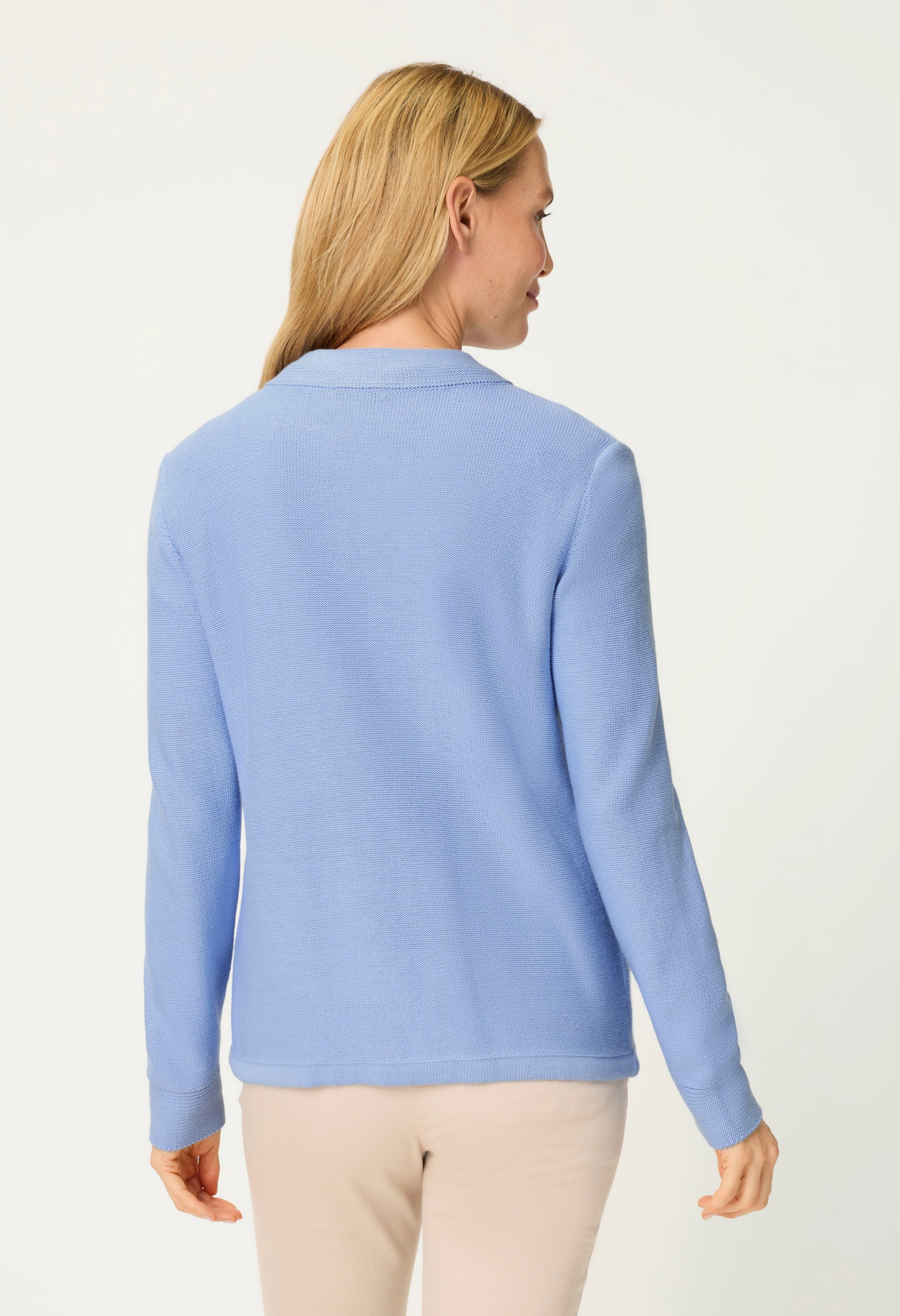 Zip-Up Knit Cardigan - Image 2