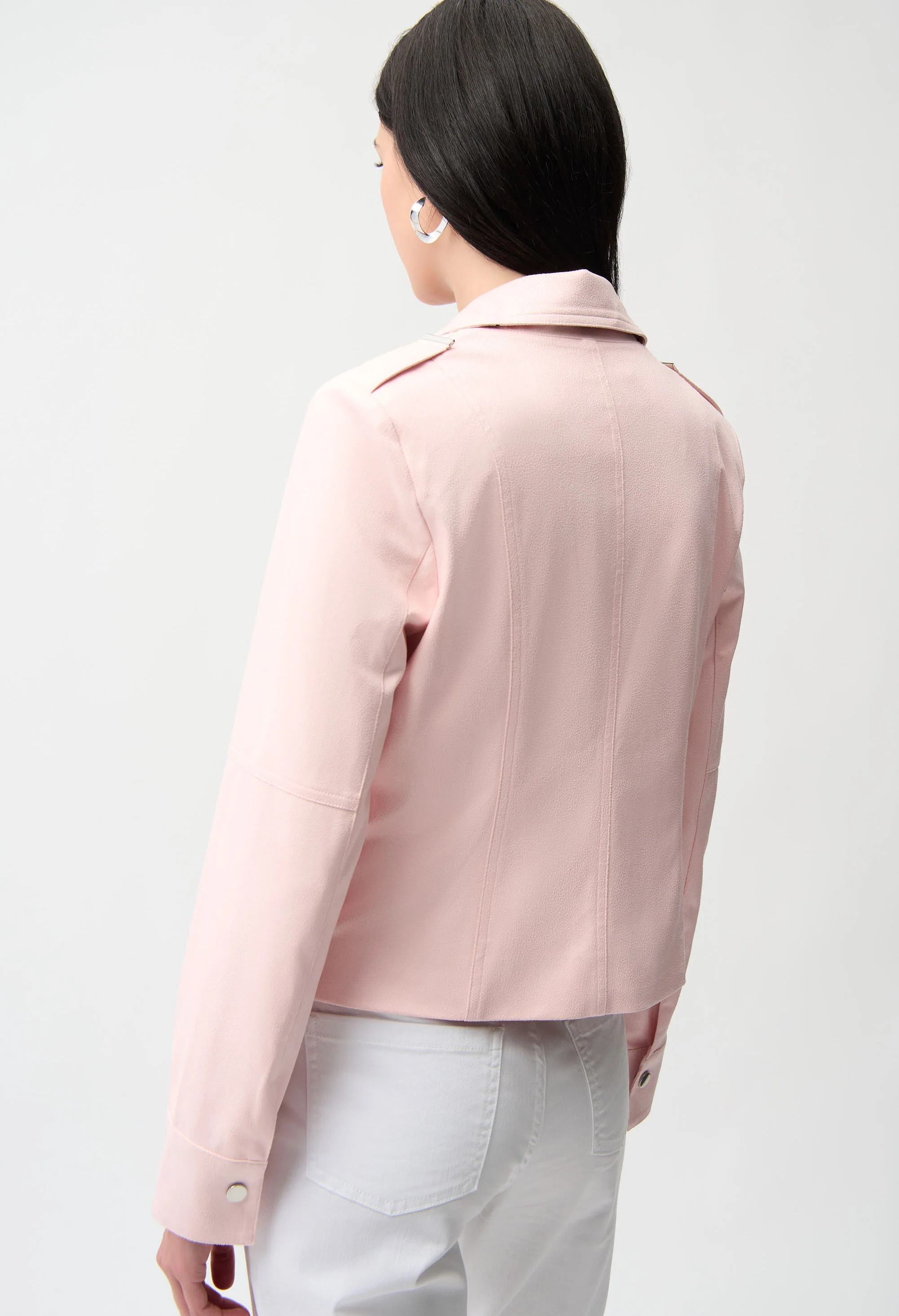 Zipper Closure Casual Jacket - Image 6