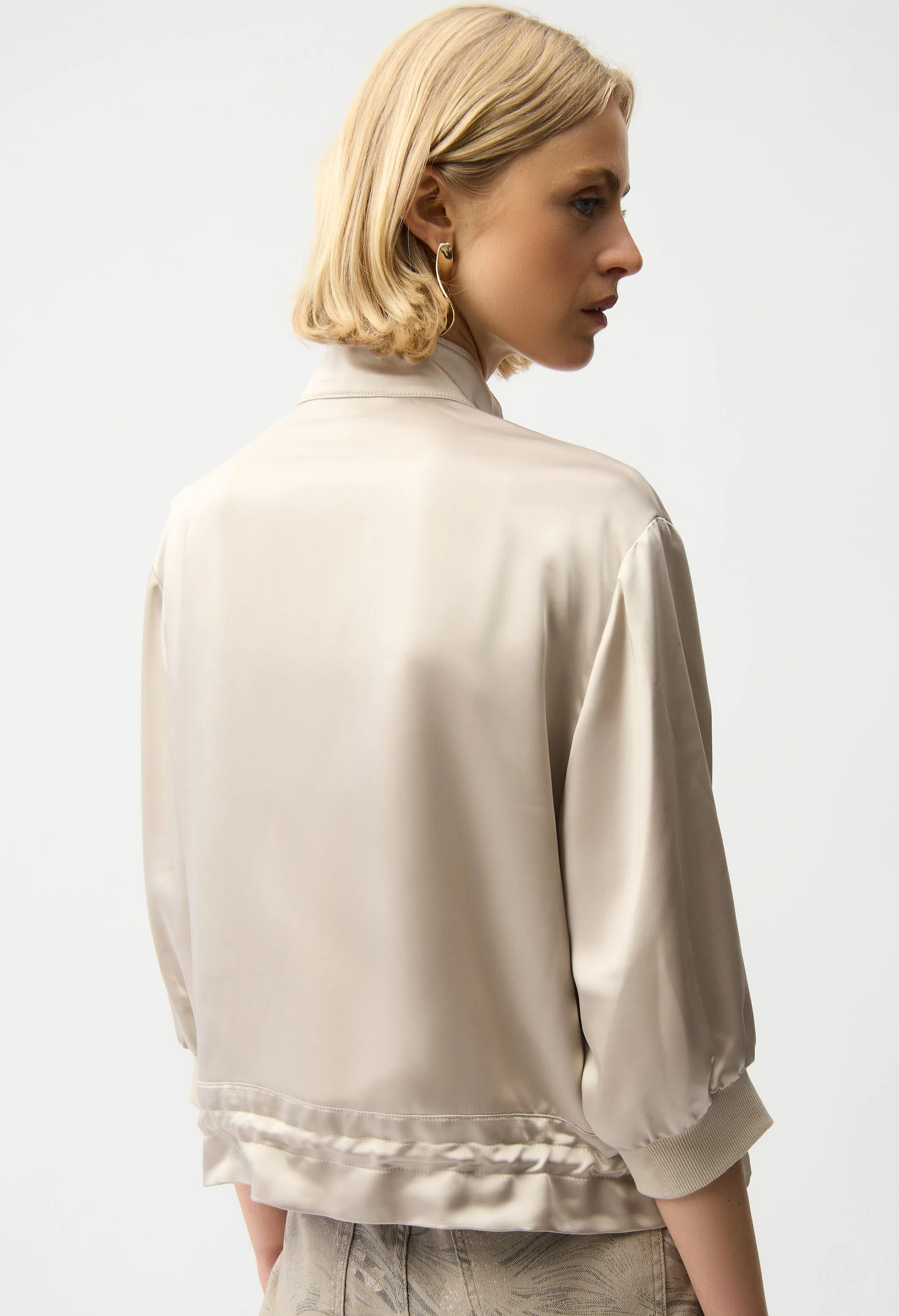Zipper Relaxed Fit Jacket - Image 4